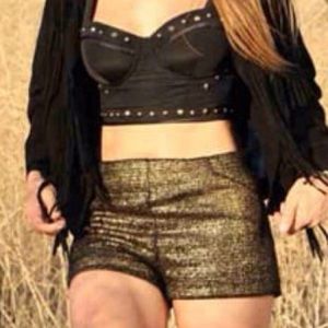 Gold shorts forever21